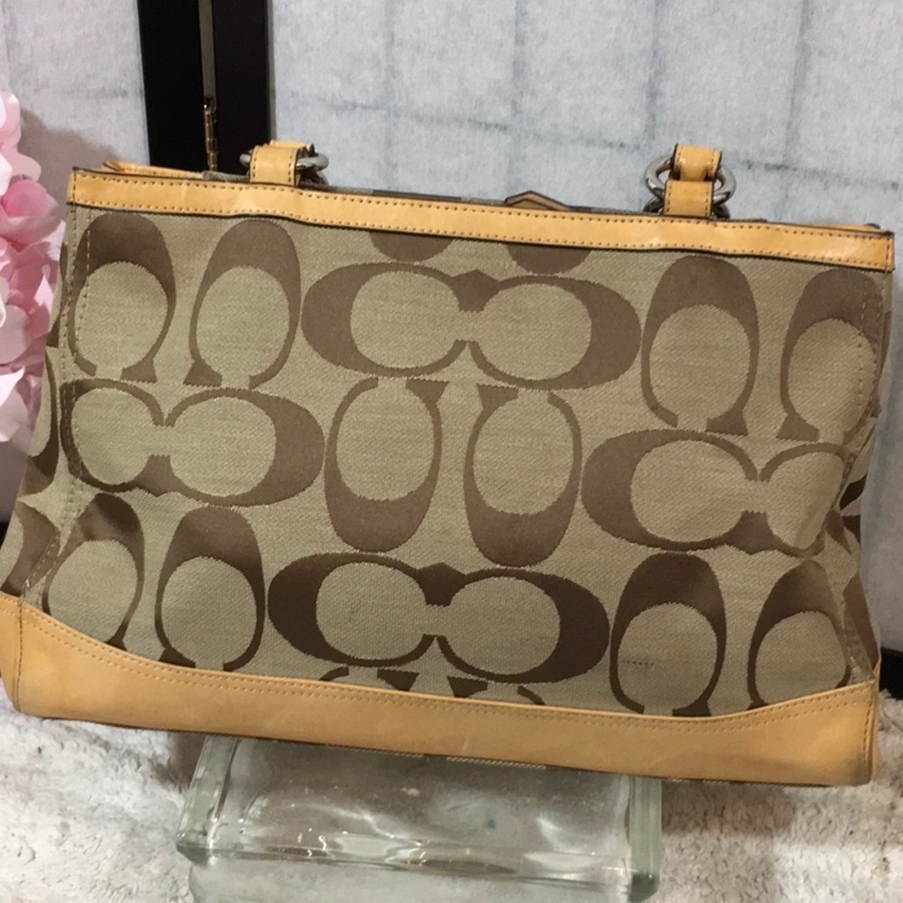 Coach Park signature canvas jacquard carryall tote - Picture 4 of 8